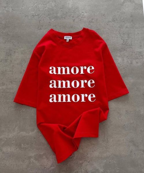 Футболка Amore красний (S) 4939 фото